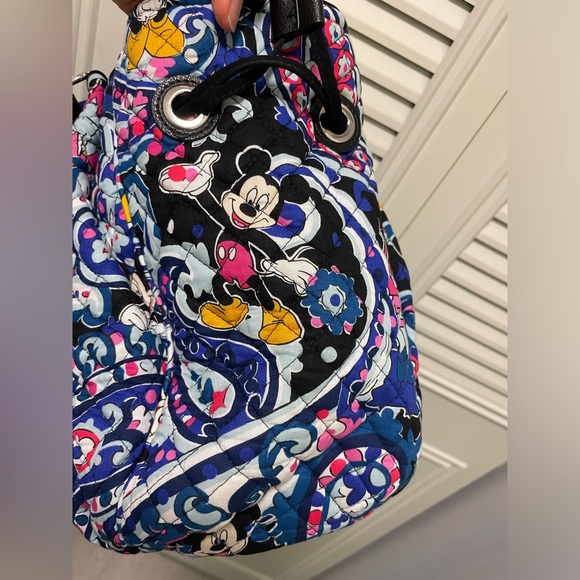 Vera Bradley & Disney Mickey’s Whimsical Paisley Iconic Glenna Satchel EUC - Picture 6 of 9